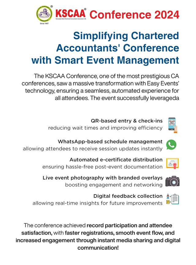 KSCAA Conference Annual Conference of Karnataka Charted Accounts